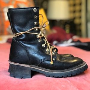Vintage | Georgia Boot Company Lace Leather Boots